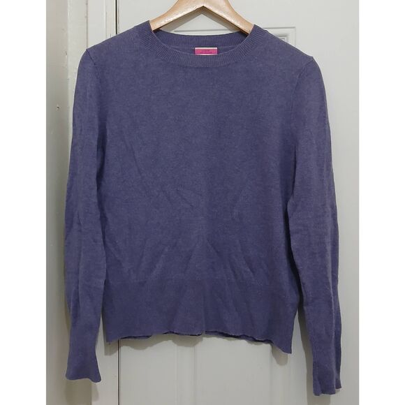 J crew womens small 100% cashmere sweater good cashmere standard lavender - Picture 2 of 6